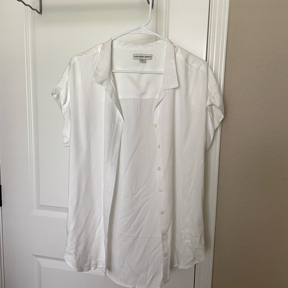 White button down